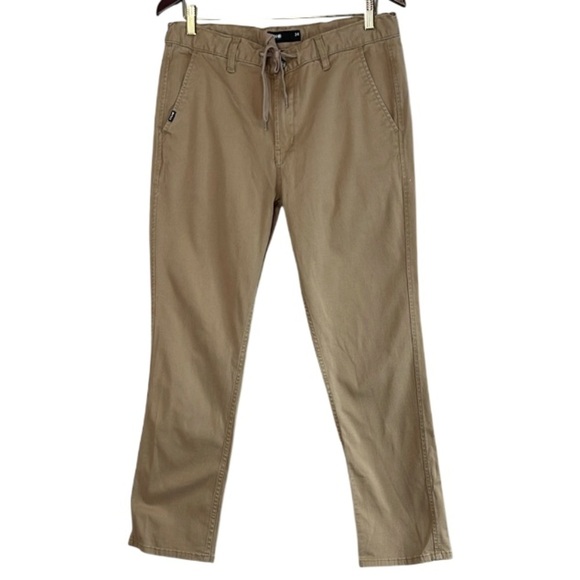 Plan B Skate-wear Men's Tan Casual Pants Drawstring Khakis Pockets Size 34 - Picture 10 of 10